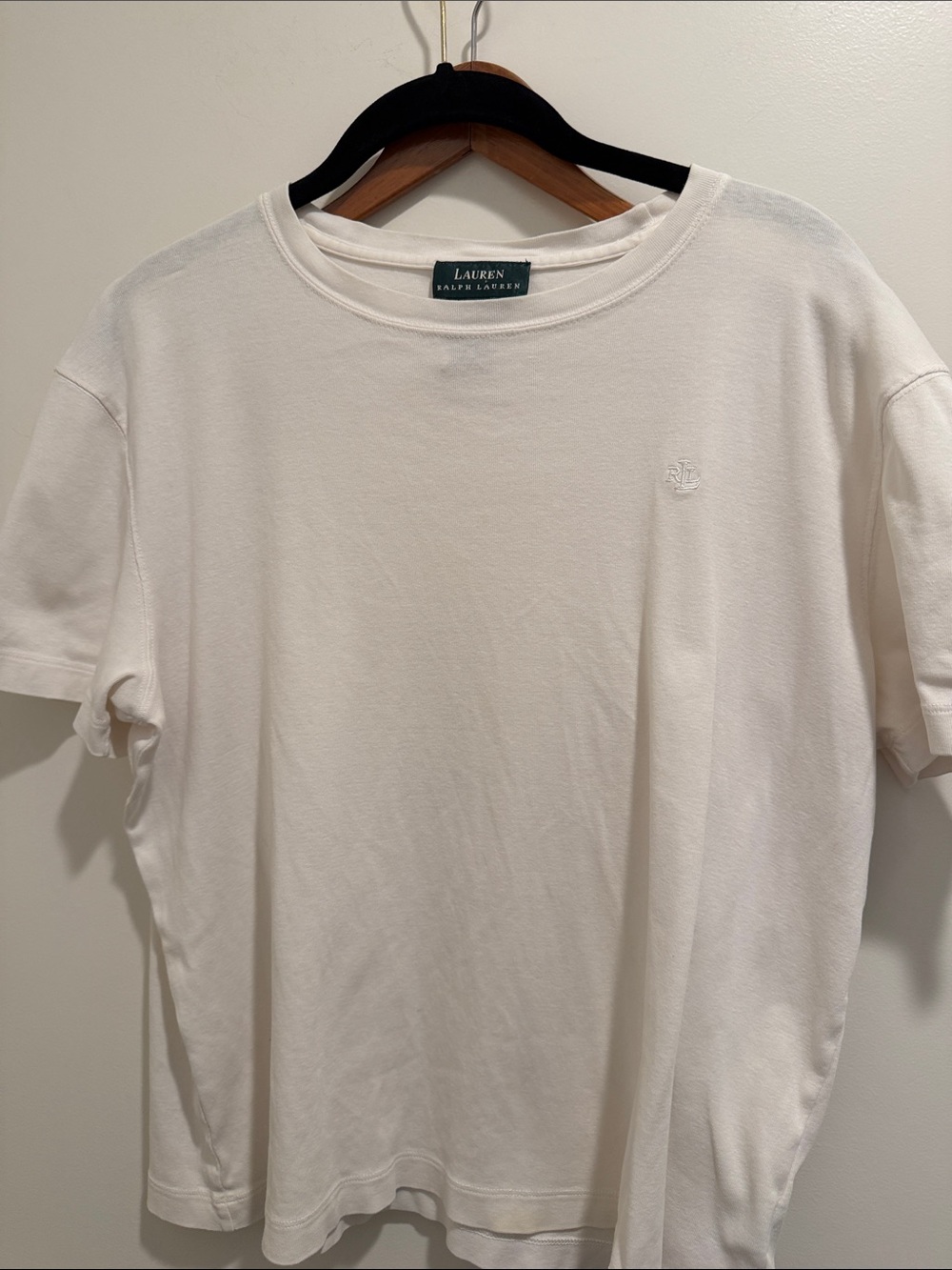 Lauren Ralph Lauren Women’s White Short Sleeve Crewneck Tee